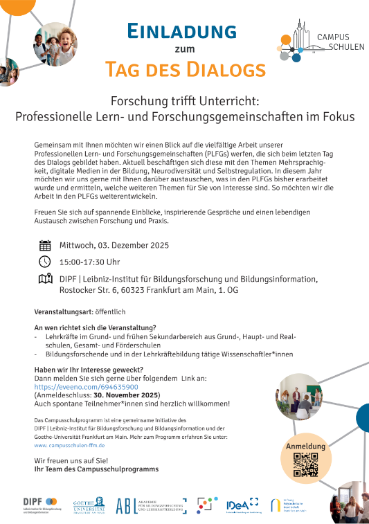 Einladung zum Tag des Dialogs am 03.12.2025