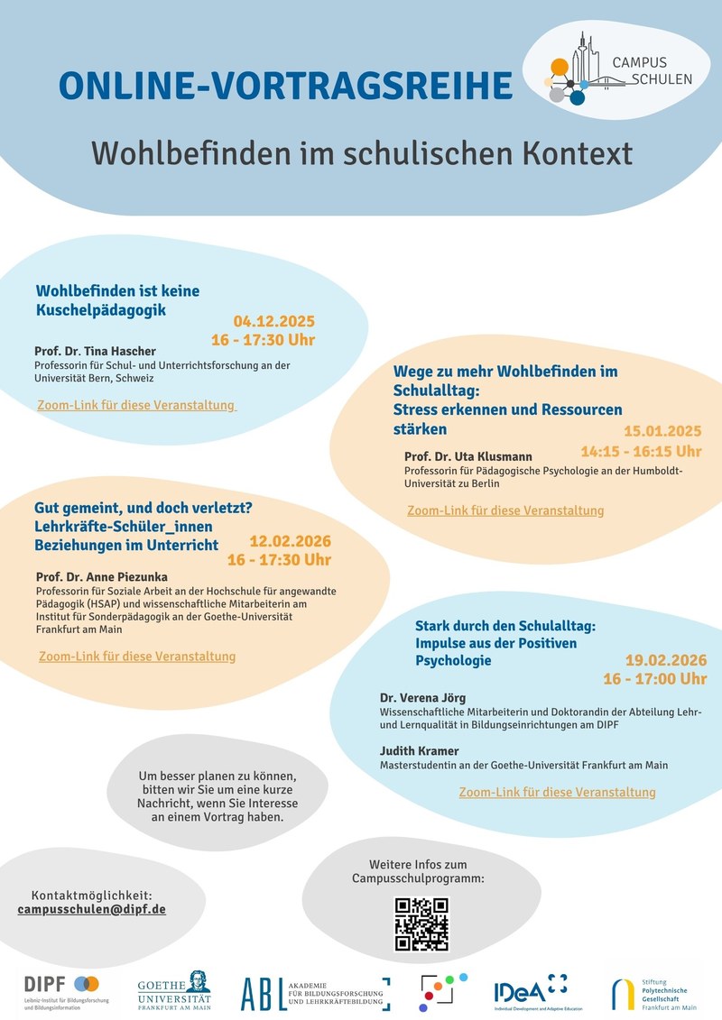 Unsere Online-Vortragsreihe geht  in die zweite Runde